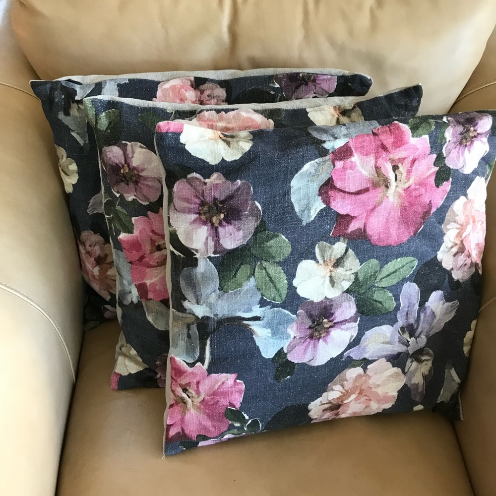 Indigo cushion covers